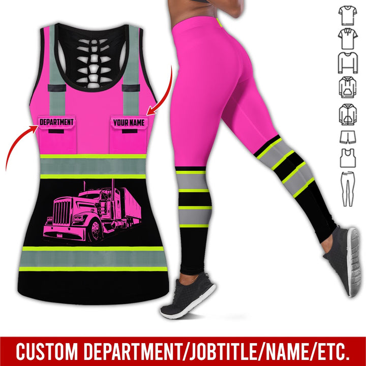 Pocket - Personalized Name And Color Semi Truck Uniform All Over Printed Clothes AD191
