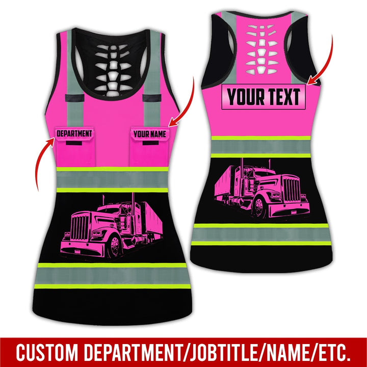 Pocket - Personalized Name And Color Semi Truck Uniform All Over Printed Clothes AD191