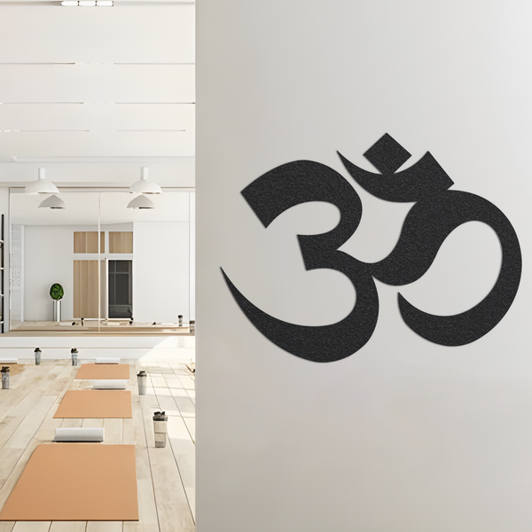 OM Yoga Symbol Metal Wall Decor | Metal Om Sign Spiritual Wall Art  | Hindu Yoga Symbols Metal Wall Art | House Warming Gift