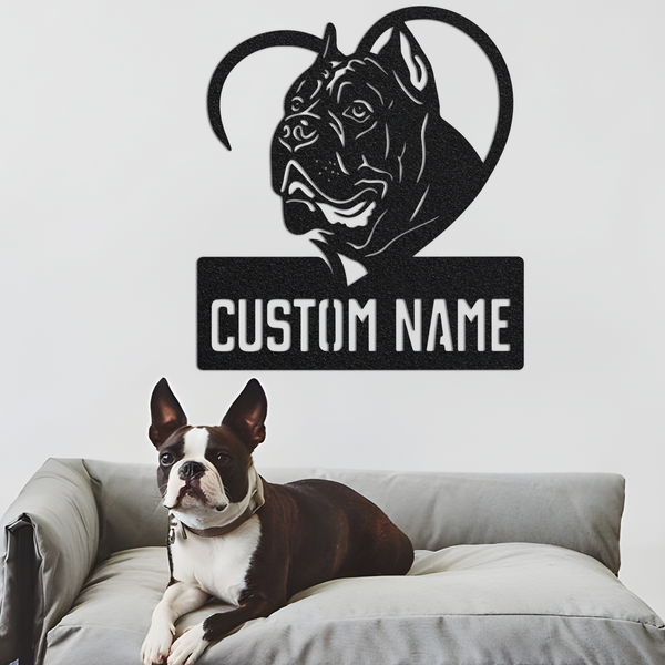 Custom Cane Corso Metal Sign with Led Lights, Cane Corso Dog Wall Decor, Cane Corso Gift, Dog Lover Gift, Dog Metal Sign, Dog Breed Signs