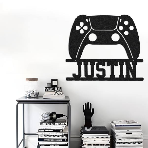 Personalized Game Controller Metal Wall Art With Led Lights, Custom Gamer Room Sign Gaming Zone Decor Gift For Gamer Boyfriend Husband Gifts