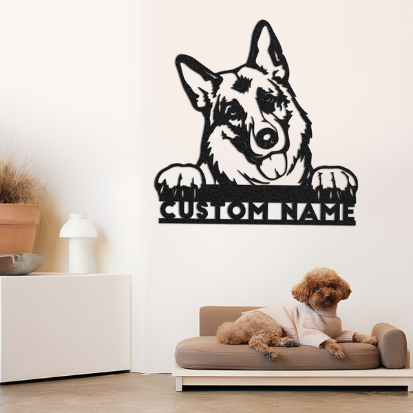 German Shepherd Dog Metal Sign,Custom Pet Name Sign,Dog House Decor,Pet Lover Gift,Dog mum Sign,German Shepherd Decor,Dog Wall Art