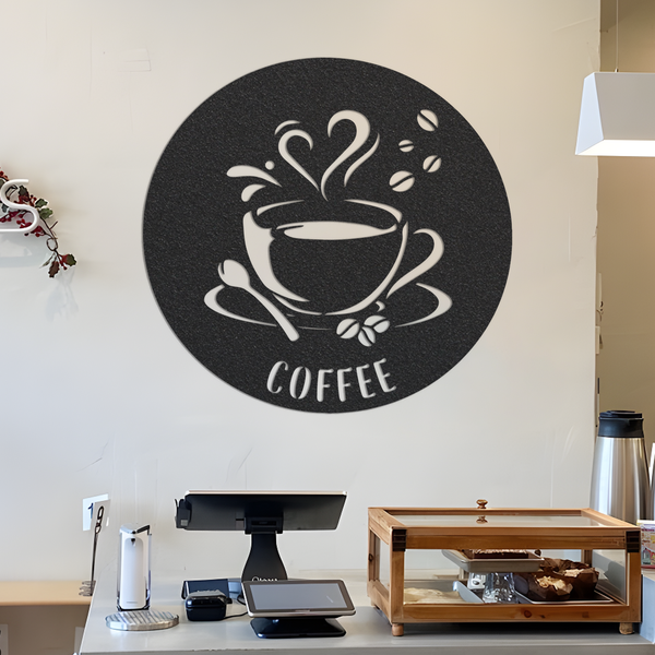 Metal Coffee Sign, Coffee Lover Sign, Metal Kitchen Sign, Home Decor Sign, Metal Kitchen Decor Sign, Housewarming Gift Idea, Metal Gift