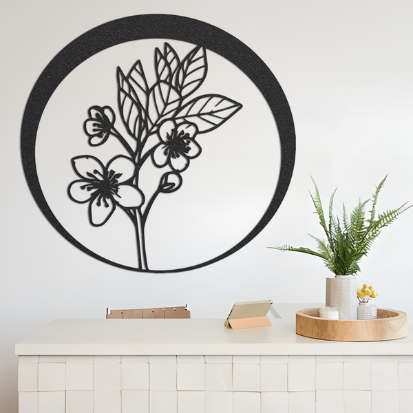 Metal Sign, Flower Metal Sign, Flower Sign, Bedroom Sign, Metal House Sign, Outdoor Sign, Home Decor, Backyard Sign, Housewarming Gift