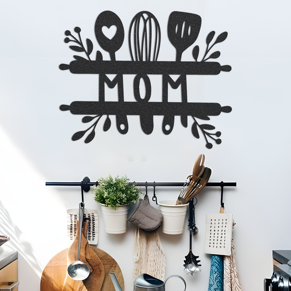 Metal Mom Sign, Mom Sign, Metal Kitchen Sign, Home Decor Sign, Metal Kitchen Decor Sign, Housewarming Gift Idea, Metal Gift, Metal Sign