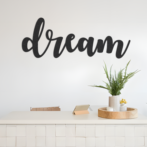 Dream Metal Wall Art / Dream Wall Decor / Metal Wall Decor / Home Decor / Dream Home Decor / Metal Wall Art Words / 02