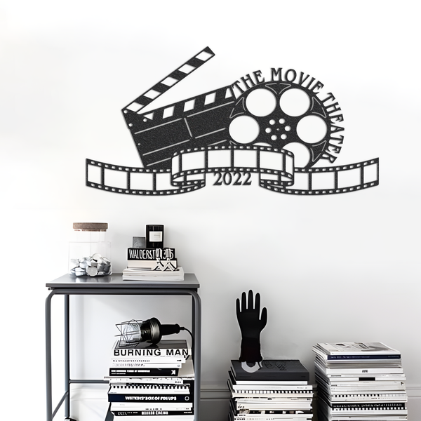 Movie Signs Metal Wall Art, Laser Cut Movie Wall Art, Movie Art Cinema Decor, Metal Sign Movie Room Decor, Movie Theater Decor