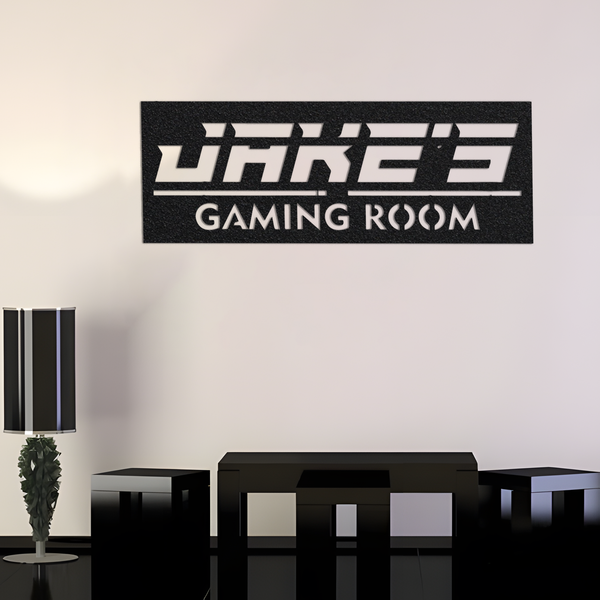 Personalized Gaming Room Sign / Bedroom Metal Art / Video Games Home Decor / Childrens Gift / Metal Wall Art