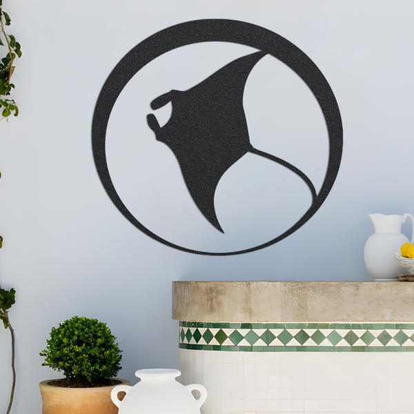 Metal Sign, Manta Ray Metal Sign, Metal Sign, Family Sign, Metal Family Sign, Custom Name Sign, Home Decor, Backyard Sign, Outdoor Sign