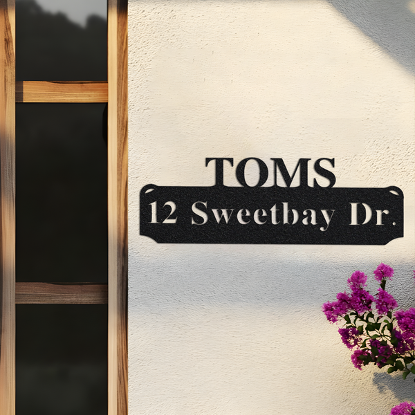 Custom Street Address Sign, Custom Metal Address Sign, Metal House Numbers, Address Plaque, Housewarming Gifts, Address Sign