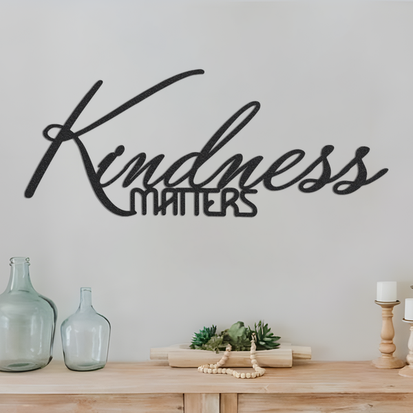 Metal " KINDNESS MATTERS "wall words