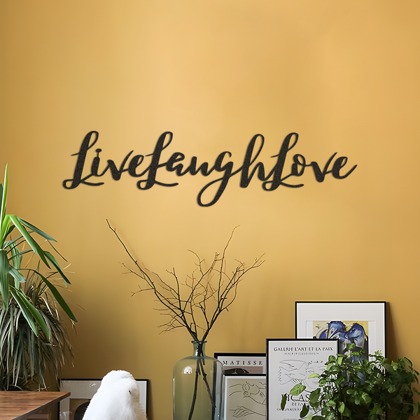 Metal Live Laugh Love Wall Art Sign, Durable, Quality Home Decor, Home Decor Wall Art, Love Quote Sign, Rustic Home Decor, Love Art