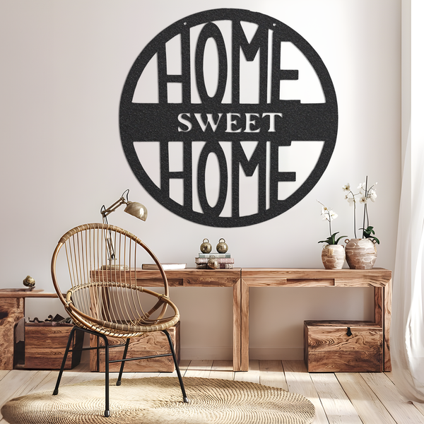 Home Sweet Home Metal Door Hanger, Home Sweet Home Sign, Door Hanger Home, Home Sign, Sign for Home, Housewarming, Home Outdoor Sign