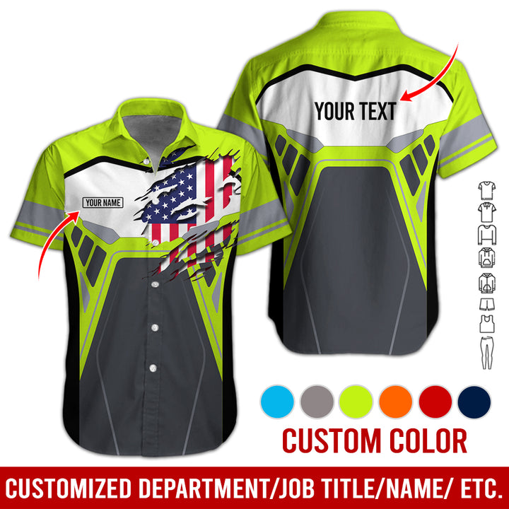 Custom Workwear Style 3D All Over Printed Clothes AY209