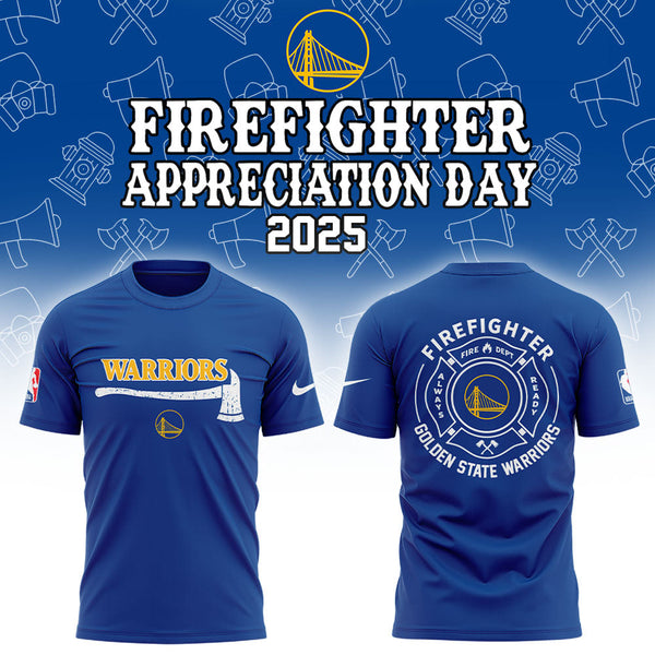 Golden State Warriors Firefighter Application Day 2025 Combo Shirt - XM10