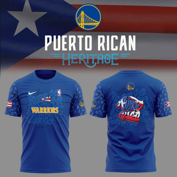 Golden State Warriors Puerto Rican Heritage 2025 Combo Shirt - SC57