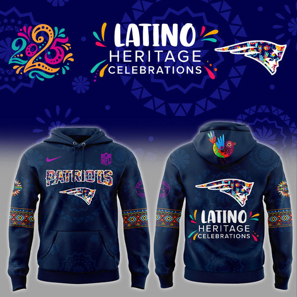 New England Patriots Latino Heritage Celebrations 2025 Combo Hoodie - FR94