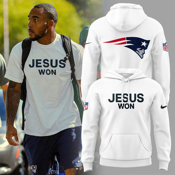 New England Patriots Patriots JESUS WON 2.0.2.5 Hoodie - QJ77
