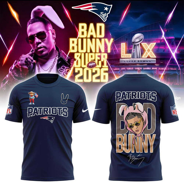 New England Patriots x Bad Bunny Super Bowl 2026 Combo Shirt V2 - RC66