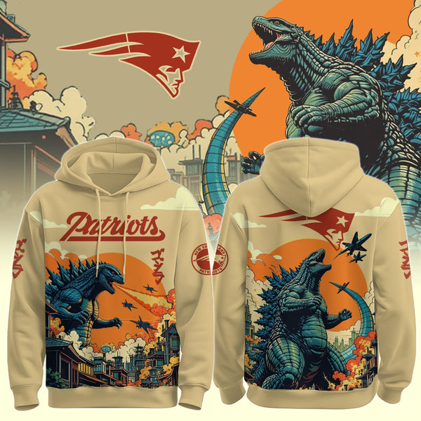 New England Patriots Special Godzilla Limited Edition Hoodie - LU52