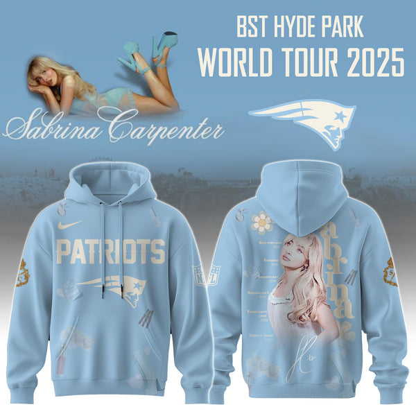 New England Patriots x Sabrina Carpenter Short Sweet Tour Hoodie Editions Limited +Selling Out Fast - UK67