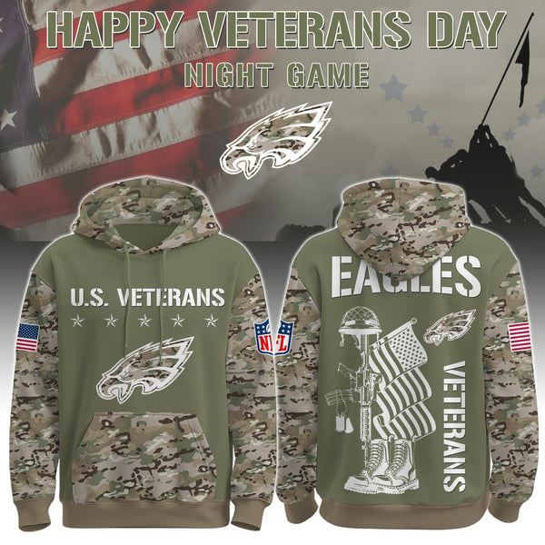 Philadelphia Eagles - Veteran Day 2025 Hoodie Limited Edions