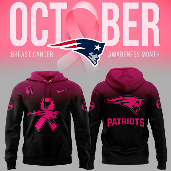 New England Patriots Football Breast Cancer Combo Hoodie - HN88