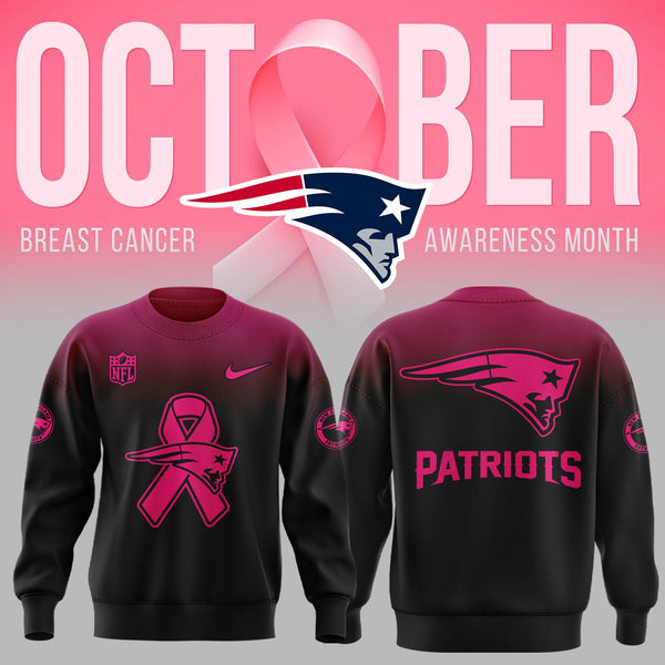New England Patriots Football Breast Cancer Combo Sweatshirt - WS72