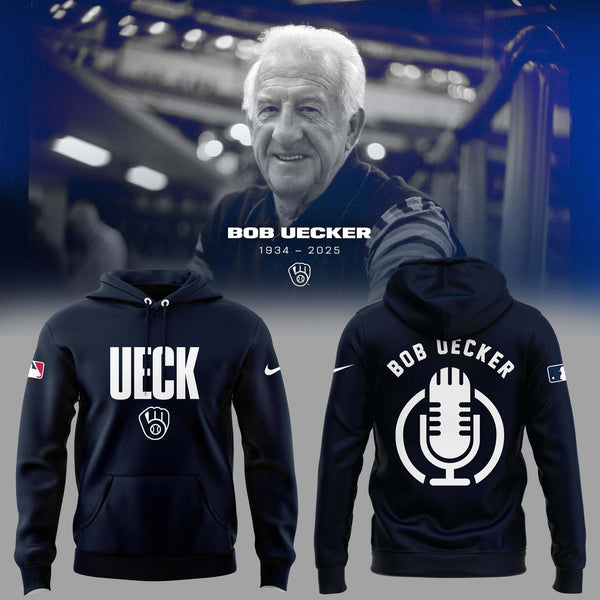 Limited Edition Brewers Baseball Honoring Mr. Baseball Bob Uecker Hoodie