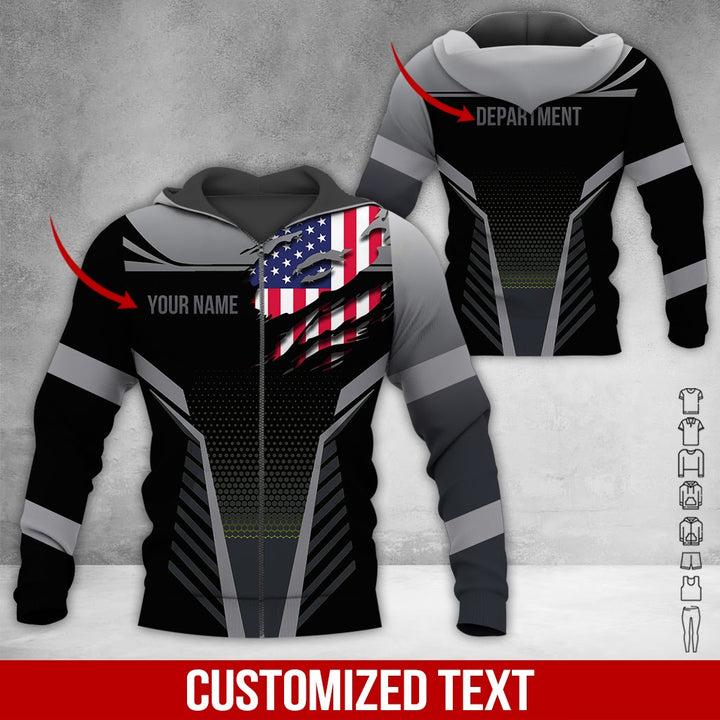 Custom Workwear Style 3D All Over Printed Clothes DV898