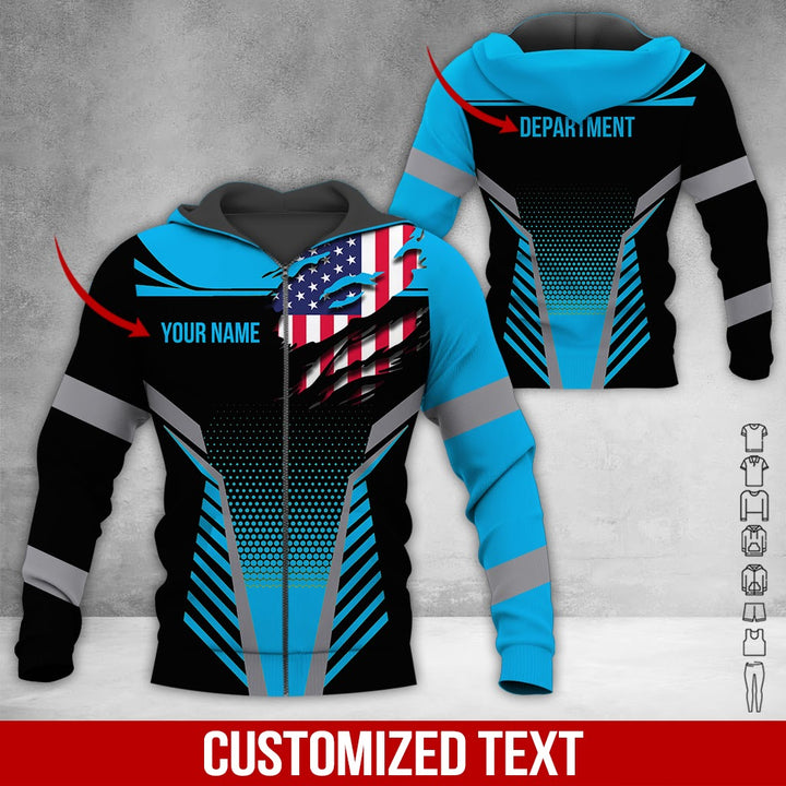 Custom Workwear Style 3D All Over Printed Clothes DV898