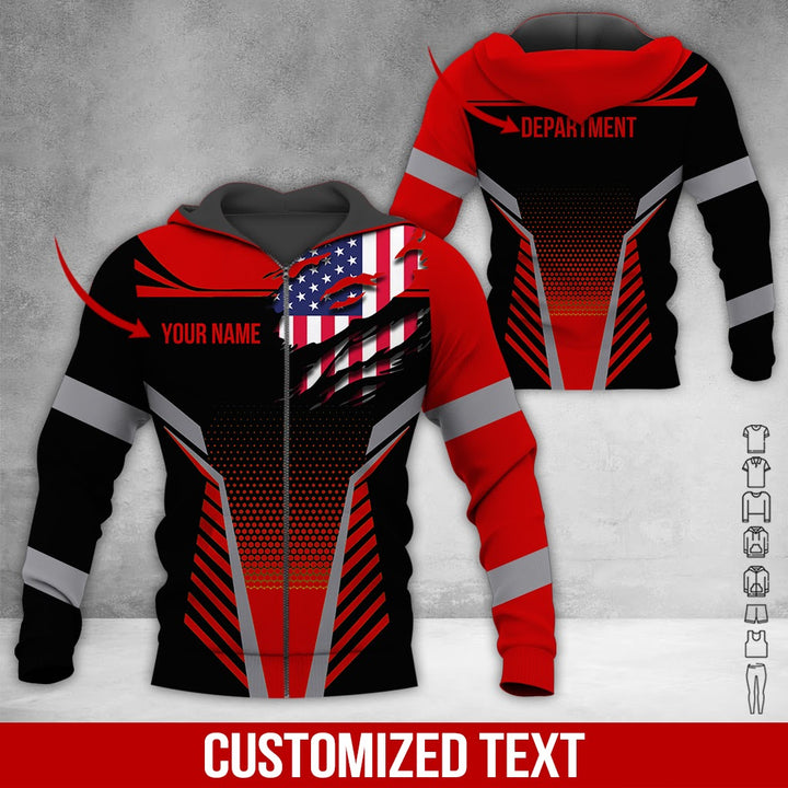 Custom Workwear Style 3D All Over Printed Clothes DV898
