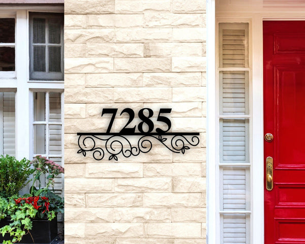 Metal Address Plaque for House, Address Number, Metal Address Sign, House Numbers, Address Sign Metal, Front Porch Address Sign Metal Plaque