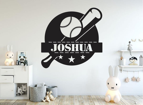 Personalized Baseball Metal Sign / Boys Wall Decor / Boys Room Metal Wall Decor / Personalized Decor / Bedroom Decor / Metal Wall Art