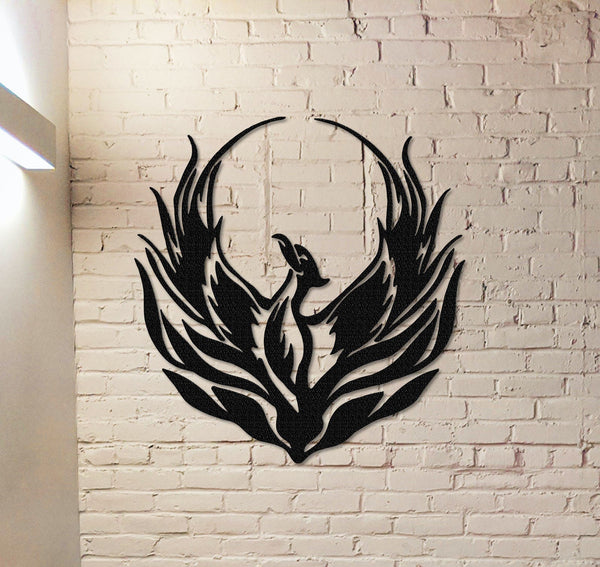 Phoenix Metal Sign, Phoenix Wall Art, Phoenix Wall Decor, Phoenix Decoration, Indoor decor, Room Decoration, Indoor Decor, Metal Sign Art