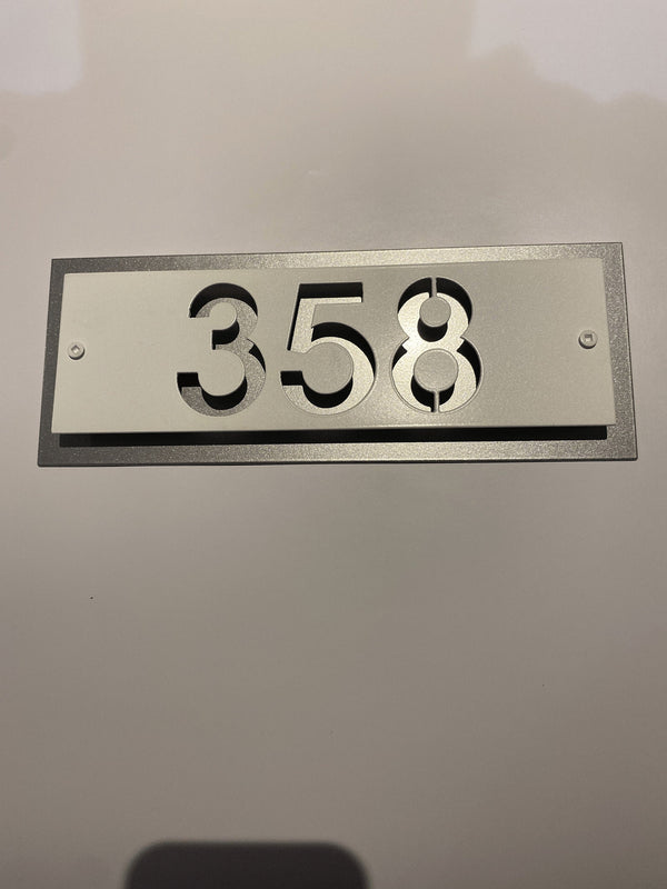 Metal House Number Sign | Dual Layered Address Sign | Modern Address Plaque | Metal House Numbers | Address Sign | Layered Address Plaque