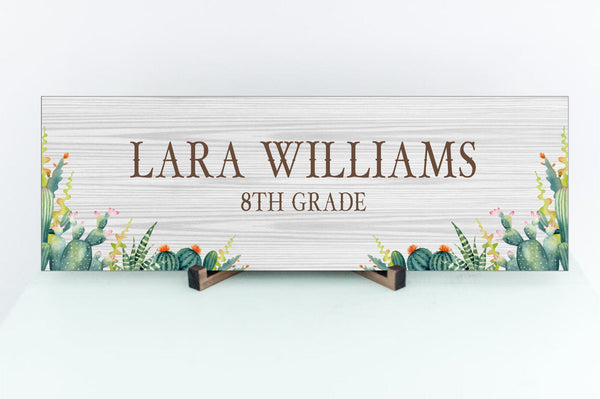 Personalized Teacher Desk Sign, Custom Teacher Desk Name Plate, Gift for Teacher Appreciation, Desk Name Sign, Teacher Desk Decor