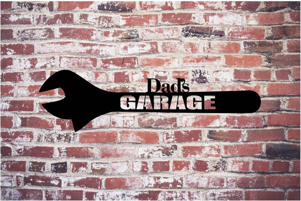 Dads Garage Wrench / Metal Home Decor / Garage Home Decor / Garage Wall Art / Dad's Garage Wall Art / 0