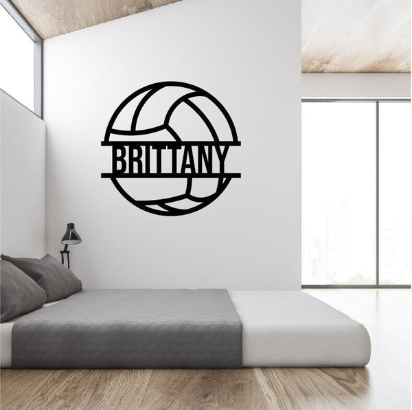 Personalized Volleyball Metal Wall Art, Volleyball Wall Decor, Metal Wall Decor, Home Decor