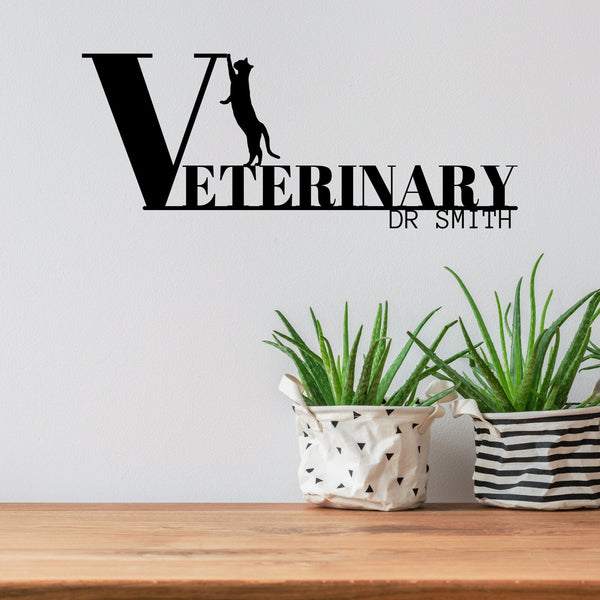 Veterinary Clinic Metal Wall Art, Veterinary Gift, Personalized Vet Gift, Veterinary Art, Gift For Veterinarian, Vet Room Decor