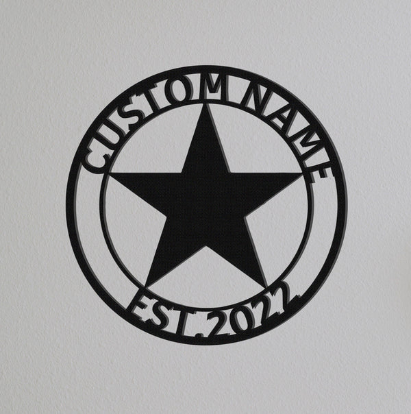 Custom Texas Star Sign Name,Texas home Sign,Texas Star Monogram,Star Family Name ,Personalized Sign Name,House Decor,Gift For Family