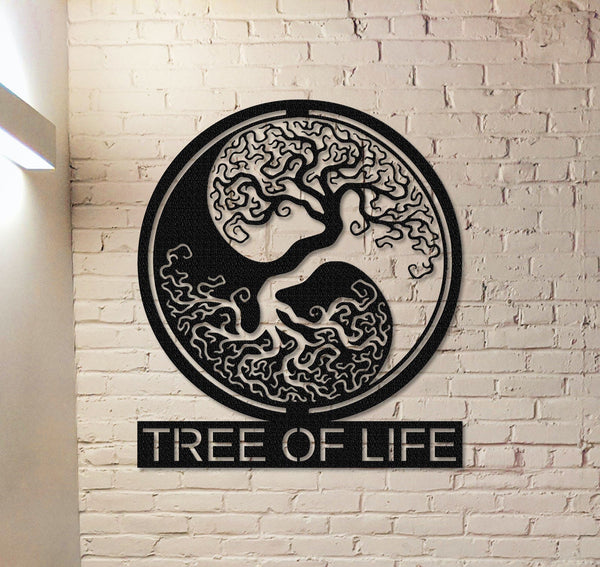 Custom Tree of Life Wall Art,Personalized Family Name Sign,Housewarming Gift,Living Room Decor,Front Door Decor,Family Tree Name Sign