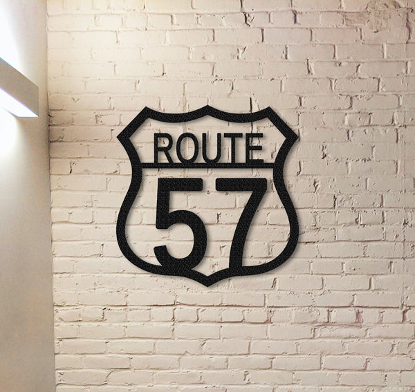 Route Number Sign, Custom Address Sign, Personalized House Number Sign, House Address Sign, Address Monogram, Route Monogram