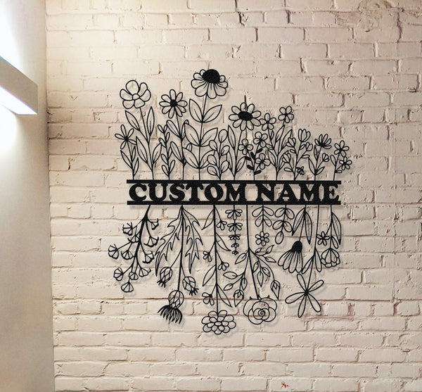 Customized Garden Sign,Flower Sign,Garden Wall Art,Personalized Garden decor,Garden Gate Sign,Grandma's Garden Gift,Outdoor Decor