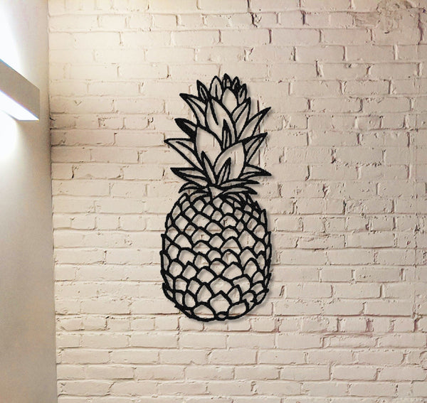 Pineapple Metal Sign,Welcome Pineapple Wall Art,Pineapple Decor,Elegant Door Wreath,Front Door Decor,Wall Hanger,Welcome Sign,Indoor Decor