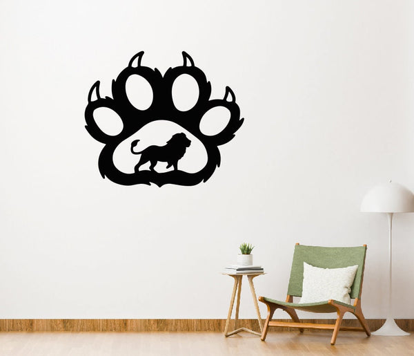 Lion Metal Home Decor / Lion Wall Art / Lion Paw Metal Wall Art / Metal Wall Art / Lion Wall Art / Metal Wall Decor