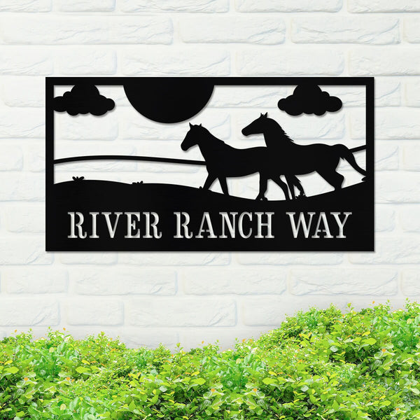 Metal Family Ranch Sign, Custom Family Ranch Sign, Metal Family Sign, Address Sign, Address Numbers, Housewarming Gift, Custom Name Sign