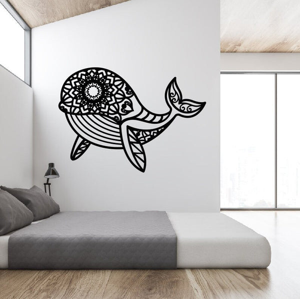 Mandela Whale Metal Home Decor / =Whale Wall Art / Mountain Metal Wall Art / Metal Wall Art / Wall Art / Metal Wall Decor