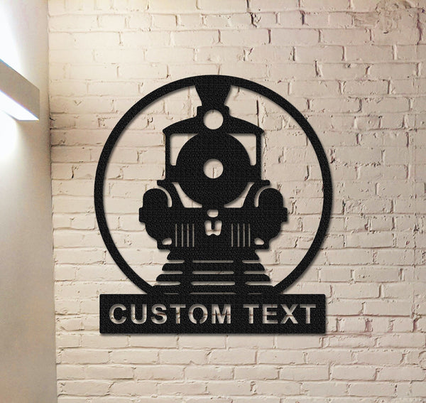 Train Metal Sign,Personalized Train Sign,Train Room Decor,Custom Train Name Sign,Train Driver Gift,Railway Sign,Railroad Sign,Train Station