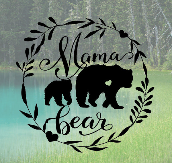 Personalized Mama Bear Metal Sign With LED Lights, Mothers day gifts, Gift For Mom, Metal Bear Wall Art for House Decor, Family Name Sign